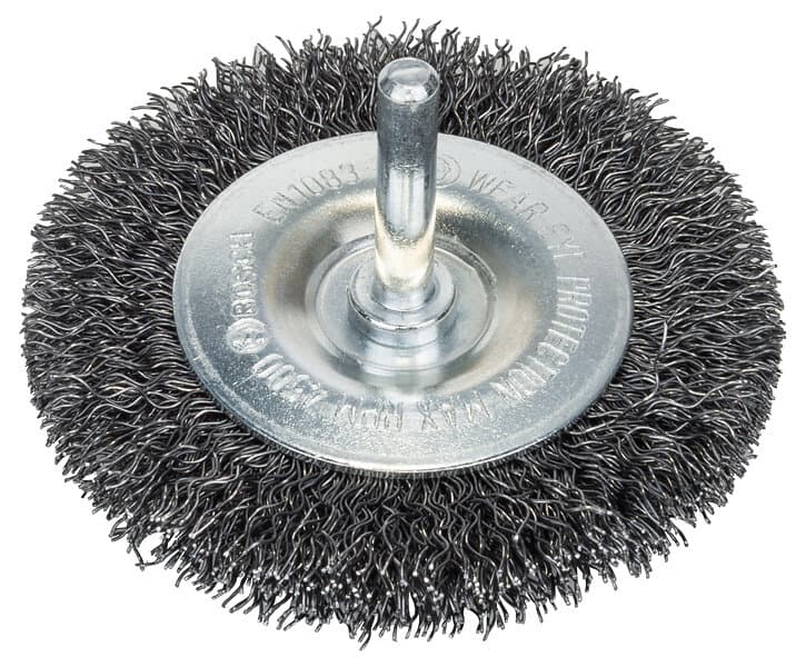Bosch Skivebørste i stål, krympet, 75 x 0,3 mm, stål