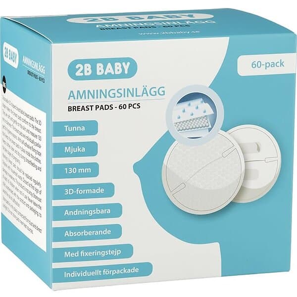 2bBaby Amningsinlägg 3D 60-pack