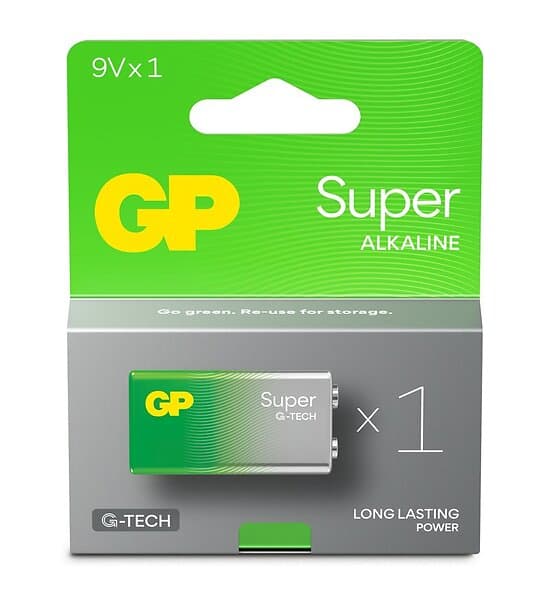 Gp Super Alkaline 9V 1-p