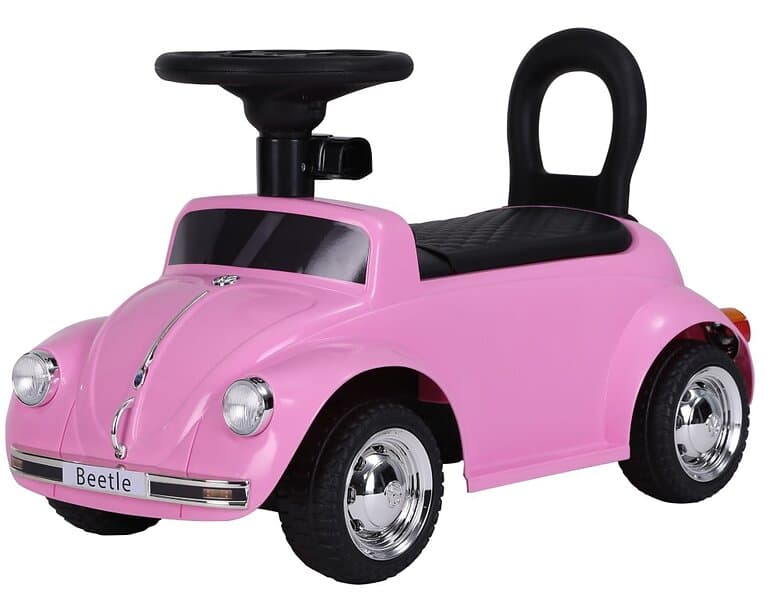 MegaLeg Vw Beetle Classic Walking Car Med Läderstol, Rosa