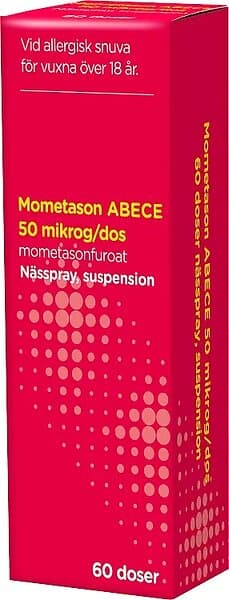 Mometason ABECE Nässpray suspension 50 µg/dos 60 doser