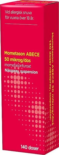 Mometason ABECE Nässpray suspension 50 µg/dos 140 doser