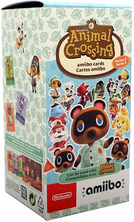 Nintendo Series 5 Animal Crossing amiibo cards Display (25st Boosters 3st Kort Vardera)