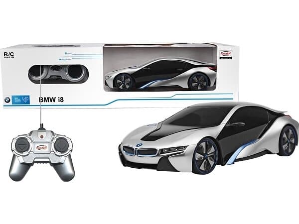 Rastar Radiostyrd Bil 1:24 Bmw I8 Silverfärgad