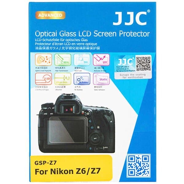 JJC GSP-Z6-Z7 Glass LCD Screen Protector (Nikon Z5, Z6, Z6II, Z6 III, Z7, Z7II)