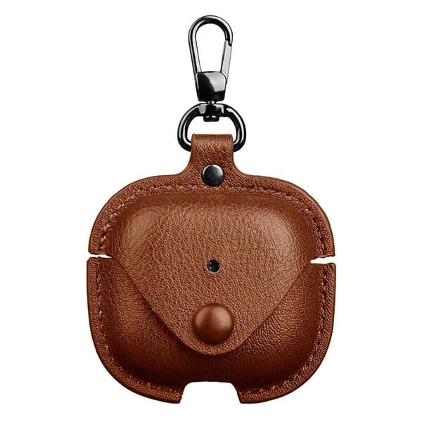 Skalo AirPods 4 PU-Läder Fodral Brun