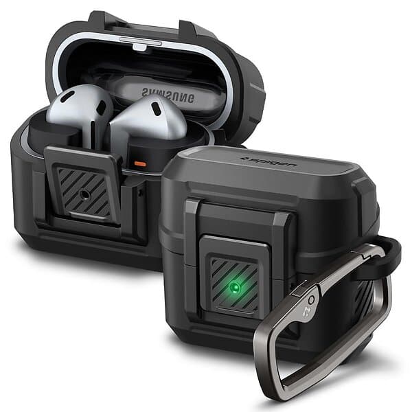 Spigen Lock Fit matte black Samsung Galaxy Buds 3 Pro/3