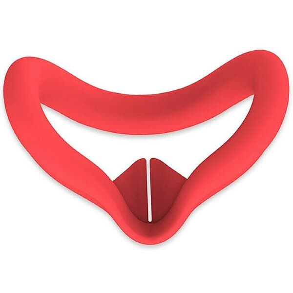 MTK För Meta Quest 3S VR Silikonfodral Anti-Sweat Face Pad Skyddsöverdrag Röd