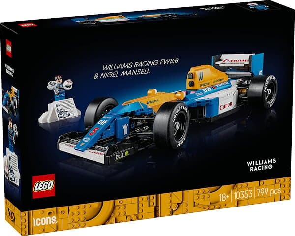 LEGO Icons 10353 Williams Racing FW14B & Nigel Mansell