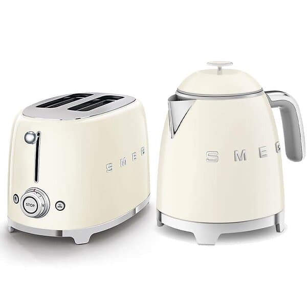 SMEG Frukostpaket Mini Brödrost och Vattenkokare
