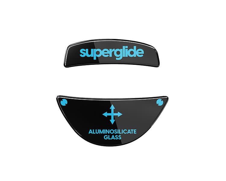 Superglide Glas Skates till Roccat Kone Pro/Pro Air Svart