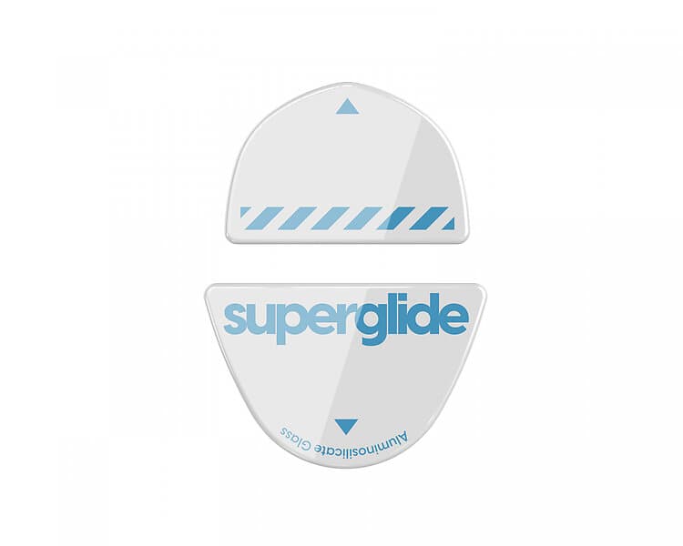 Superglide Glas Skates till Logitech G303 Shroud Edition Vit