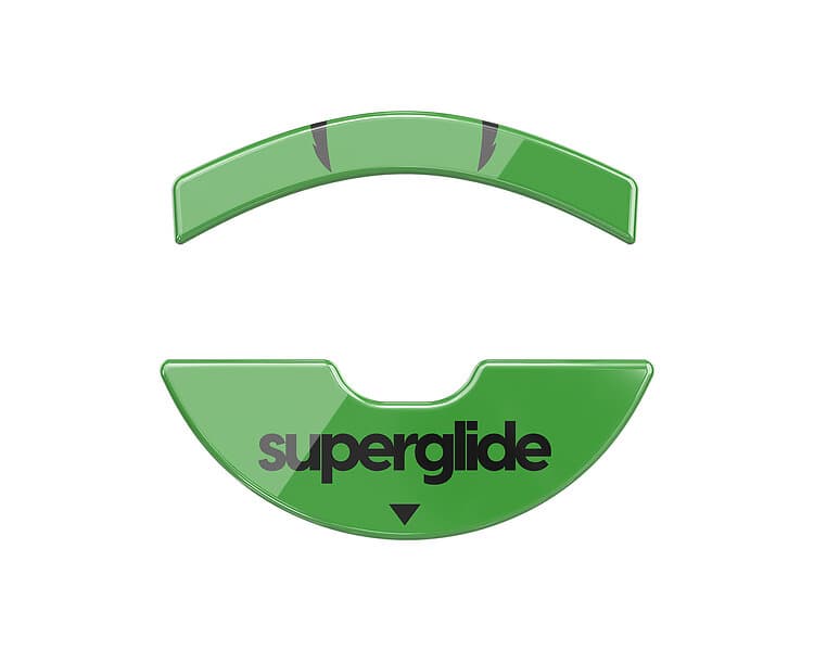 Superglide Glas Skates till Razer Viper 8K/Hyperspeed Grön