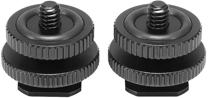 SmallRig 1631 tillbehörsskofäste med 3/8-tums- och 1/4-tumsskruv, 2-pack