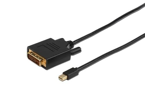 Prokord Mini Displayport To Dvi-d Singel Link 1,0m Black 1m Mini Displayport Dvi-d Svart