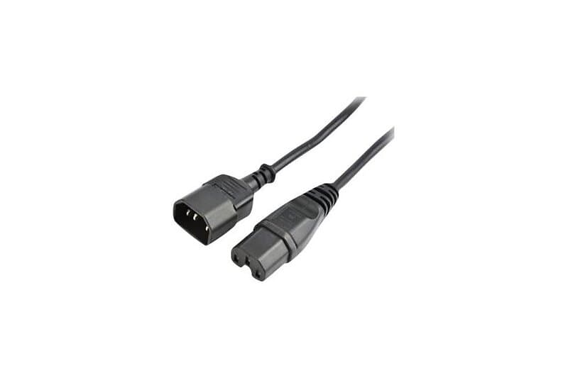 Prokord Strömkabel 2,5m C14 Coupler C15 Coupler Svart