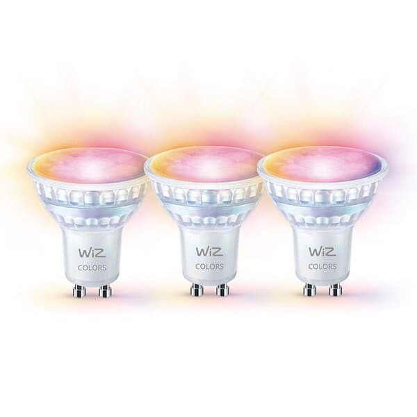 WiZ Spotlight 4,7W GU10, Color & Tunable White, Wi-Fi, 3-pack