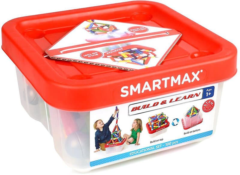 SmartMax Build and Learn Educational Magnetset 100 Delar