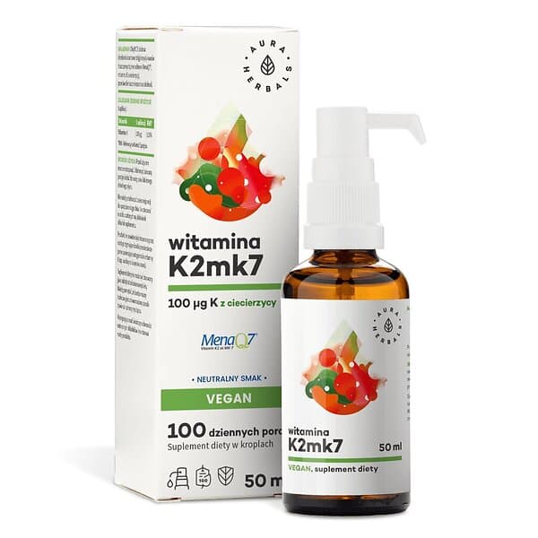 Aura Herbals Vitamin K2Mk7 100 Mcg Vegan 50ml