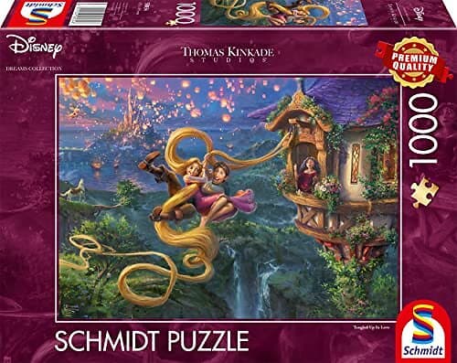 Schmidt 58034 Thomas Kinkade Rapunzel Tangled Up in Love 1000 bitar 
