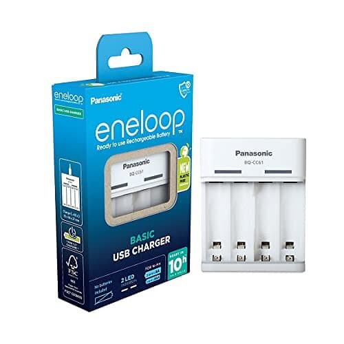 Eneloop Basic USB BQ-CC61 Laddare AA/AAA