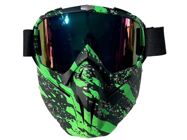 Gel Blaster Heltäckande Ansiktsmask För , Green Camo