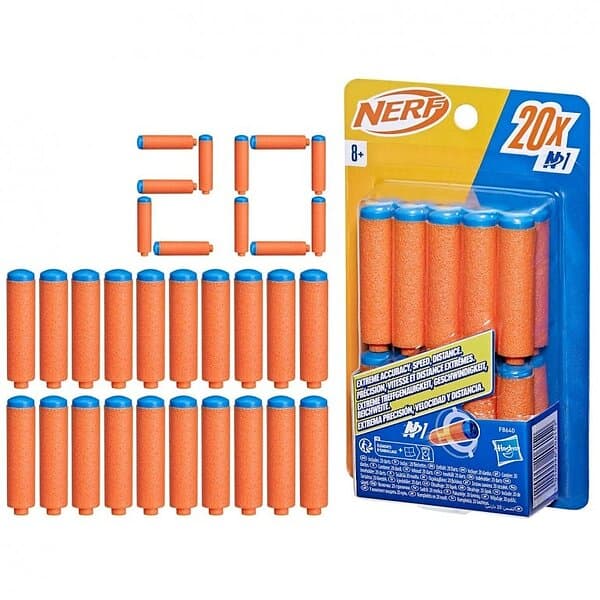 NERF Toy Ammunition N Series 20 Pcs F8640