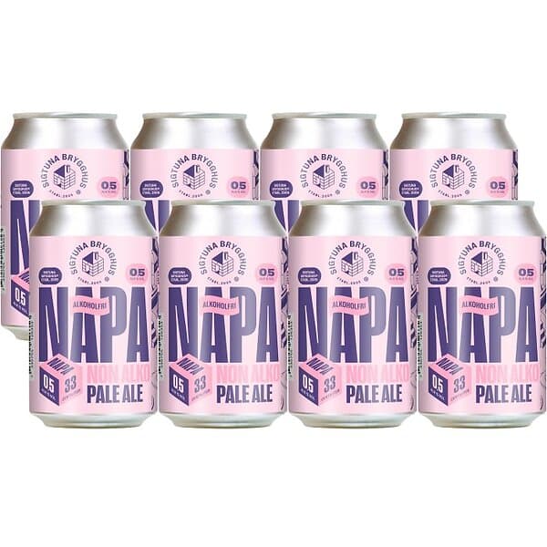 Sigtuna Napa Pale Ale Alkoholfri 0,5% Öl 24x33cl