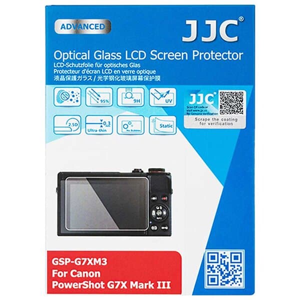 JJC GSP-G7XM3 Glass LCD Screen Protector (EOS R50/R8/M200/PowerShot G7X III)