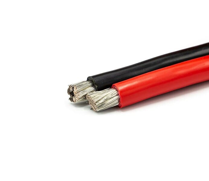 Oceanflex Förtent 35mm2 batterikabel 10m Svart 10M
