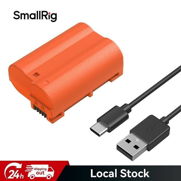 SmallRig 4966 EN-EL15c USB-C Rechargeable Camera Battery, orange