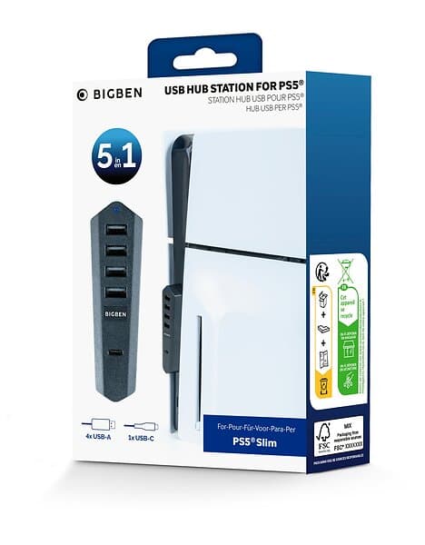 Nacon USB Hub Black Sony PlayStation 5