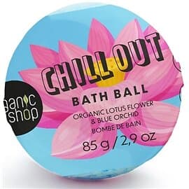 Organic Shop Bath Ball Chill Out Lotus & Blue Orchid 85g