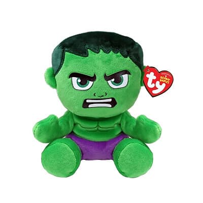 TY Marvel Beanie Babies Hulken Soft