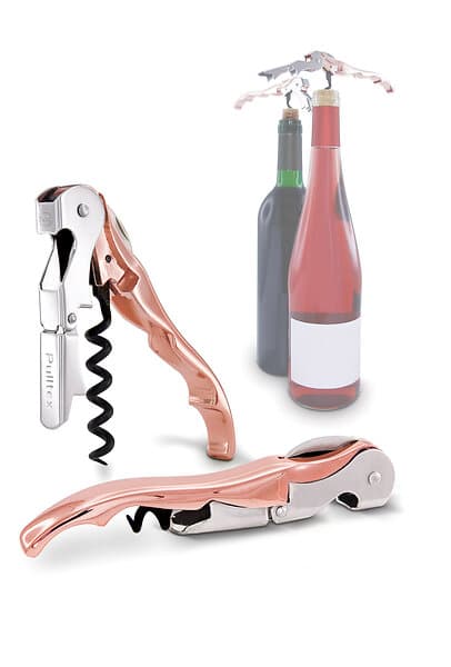 Pulltex Vinöppnare Pulltaps Classic Roséguld Hölster