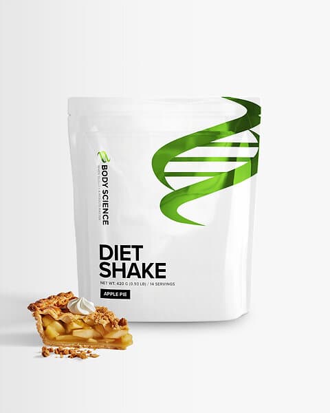 Body Science x Måltidsersättning 420g Apple Pie Diet Shake Viktminskning 420G