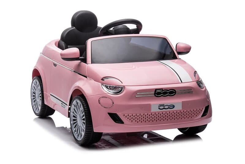 Azeno Electric Car Fiat 500e 12V Pink