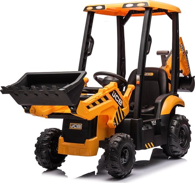 Azeno Electric Car JCB Backhoe 12V Yellow