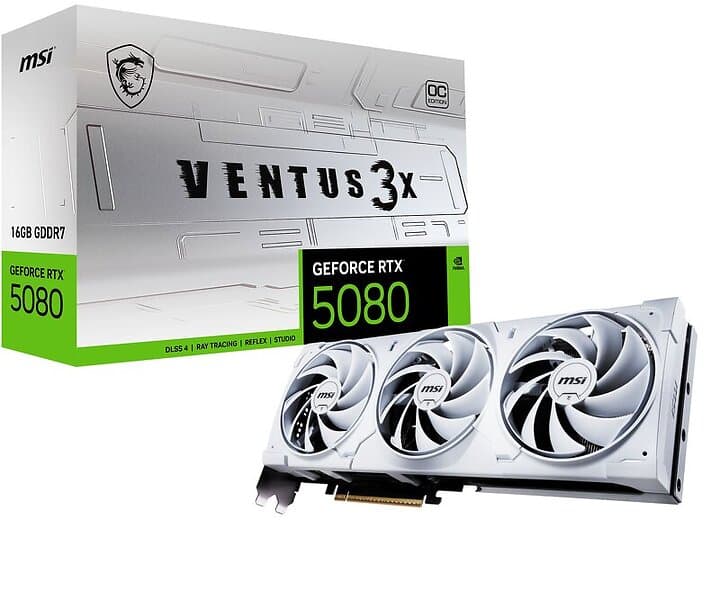 MSI GeForce RTX 5080 VENTUS 3X OC HDMI 3xDP 16GB