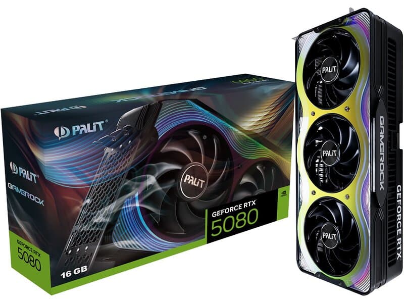 Palit GeForce RTX 5080 GameRock HDMI 3xDP 16GB