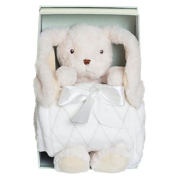 Teddykompaniet Giftbox Filt & Gosedjur Svea Cream
