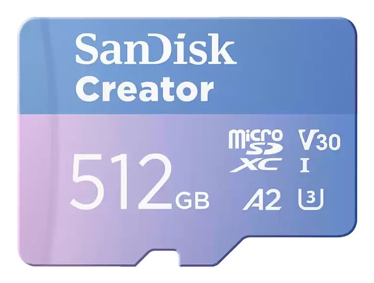 SanDisk Creator microSD Card SDSQXAV-512G-GN6MS 512GB