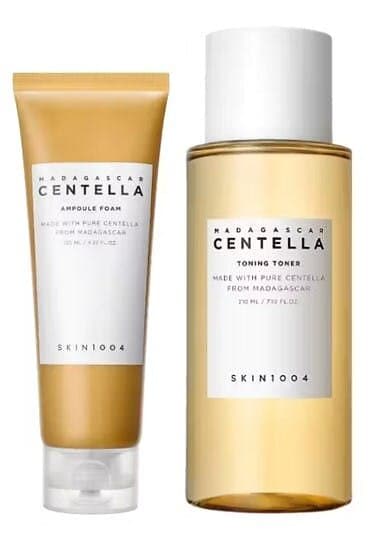 SKIN1004 Madagascar Centella Toning Toner & Ampoule Foam 125ml 210ml Hudvårdsset