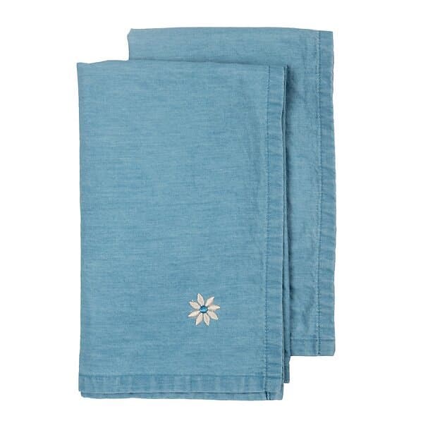 Sagaform Eden denim servett 45x45 cm 2-pack