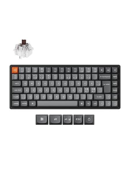 Keychron K2 MAX Wireless QMK/VIA Tri-Mode Super Brown (Nordic)