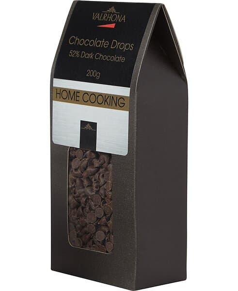 Valrhona Drops Noir 52%, 200g