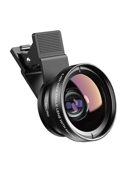 Apexel Mobile lens APL-0,45XWM 0,45x wide angle+12,5x macro lens (black)