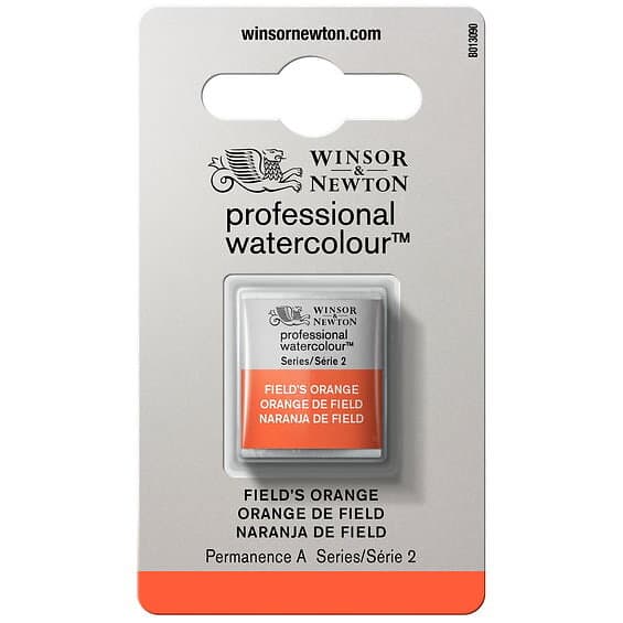 Winsor & Newton Professional akvarellfärg halvkopp Field's Orange 418