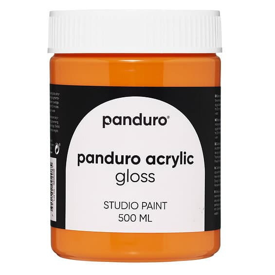 Panduro Acrylic Gloss blank akrylfärg 500ml Orange yellow