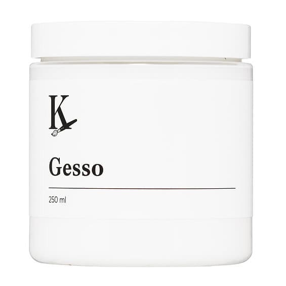 Kreatima Gesso, vit grunderingsfärg för akrylfärg, 250ml